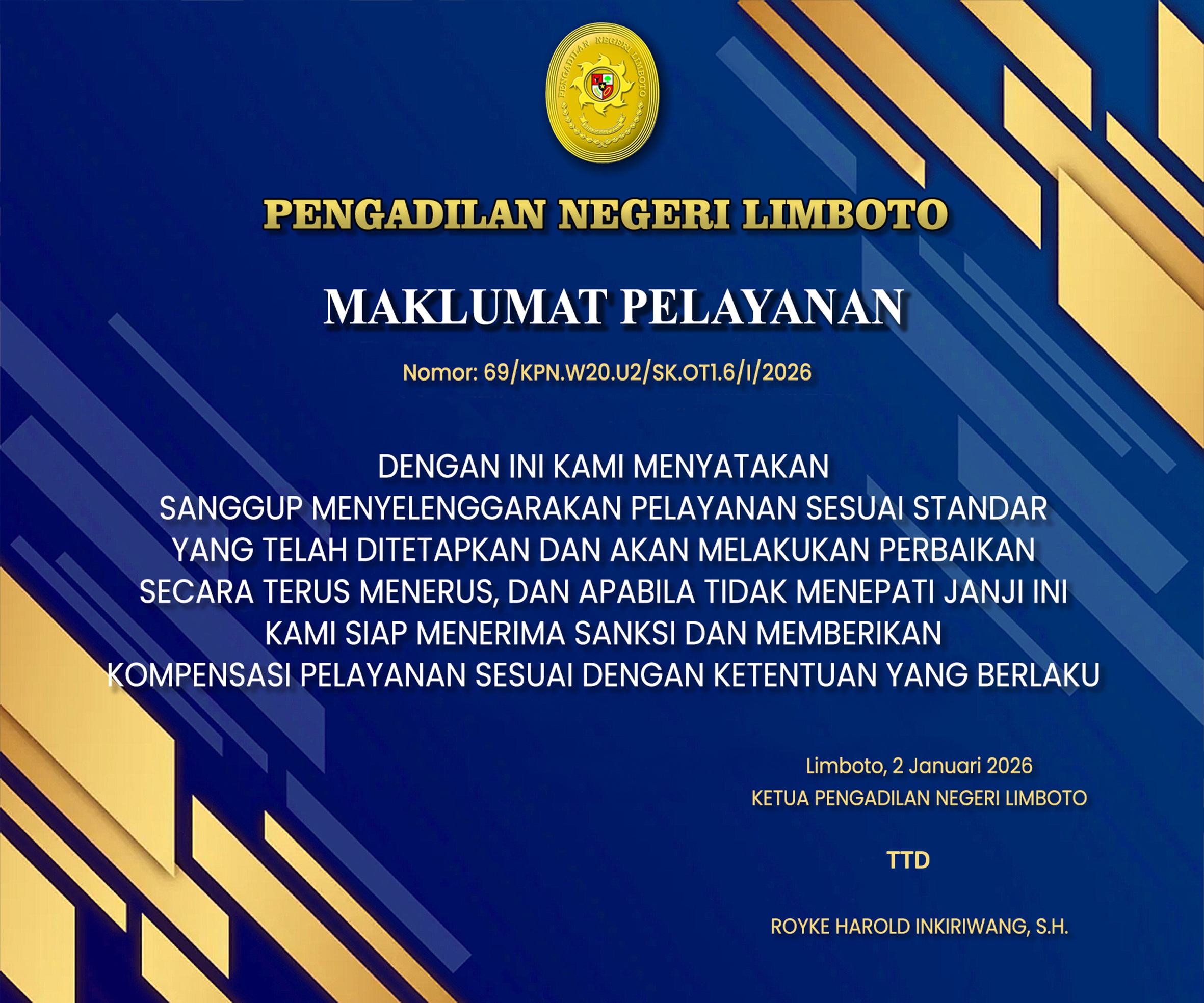 Maklumat Pelayanan